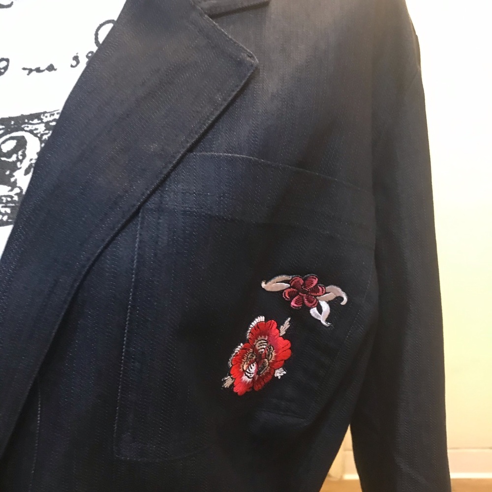 NWT New York & Company Jean Blazer - Picture 3 of 8